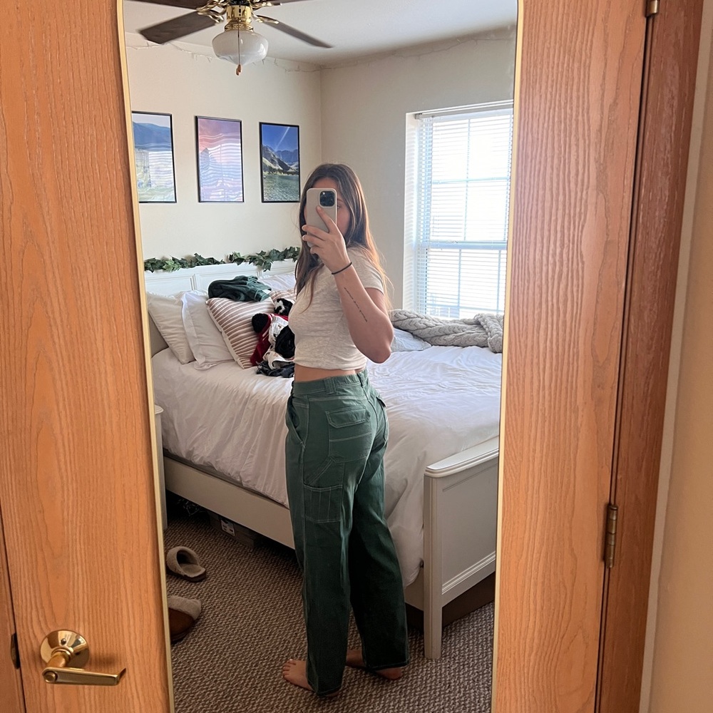 Garage Green Cargo Pants